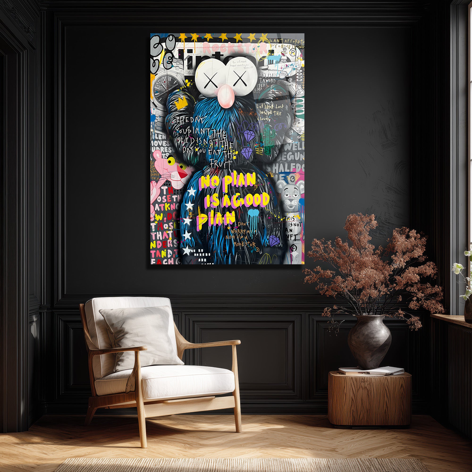 Urban Pop Art  Temalı Cam Tablo - No Plan İyi Bir Plan