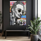 Dalí Rockstar Pop Art Cam Tablo: Modern Sanatın Cesur Yorumu