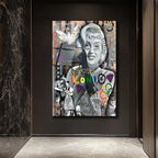 Marilyn Monroe Pop Art Graffiti Cam Tablo - İkonik Duvar Sanatı