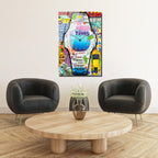  The World Is Yours Urban Sanat Cam Tablo