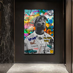 Tupac Graffiti Cam Tablo | Urban Sanat ve Hip-Hop Ruhu