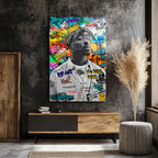 Tupac Graffiti Cam Tablo | Urban Sanat ve Hip-Hop Ruhu