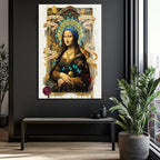 Mona Lisa Queen Manifestosu Cam Tablo: Modern Sanatın Zirvesi