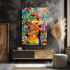 Kobe Bryant Efsanesi Pop Art Graffiti Cam Tablo