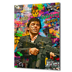 Asi Ruh Tony Montana Graffiti Cam Tablo
