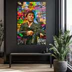 Asi Ruh Tony Montana Graffiti Cam Tablo
