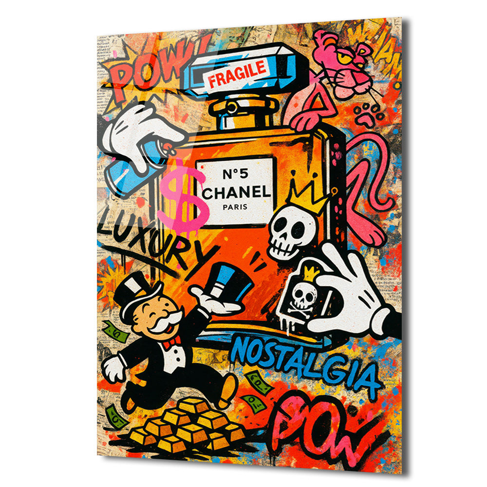 Lüks ve Nostalji Buluşması: Pop Art Cam Tablo