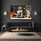 Efsanevi Ringde Looney Tunes: Muhammad Ali Sanat Cam Tablo