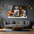 Efsanevi Ringde Looney Tunes: Muhammad Ali Sanat Cam Tablo