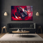 Mini Cooper Hız ve Tutku Cam Tablo - Modern Duvar Sanatı
