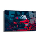 Lancer Evolution X Cam Tablo: Hızın ve Gücün Sanatsal Yansıması