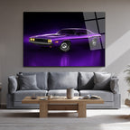 Efsanevi Mor Dodge Challenger Cam Tablo