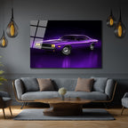 Efsanevi Mor Dodge Challenger Cam Tablo