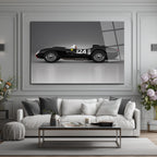 Efsanevi Ferrari 124 DM Yarış Arabası Cam Tablo