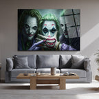 Joker Evrimi: Üç İkonik Yüz Cam Tablo