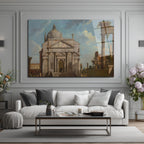 Roma Harabeleri ve Görkemli Yapı Klasik Sanat Cam Tablo