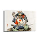 Samuray Savaşçısı Ukiyo-e Japon Sanatı Cam Tablo