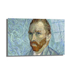 Van Gogh Otoportre Cam Tablo - Yoğun Bakışların Sanatsal Yansıması