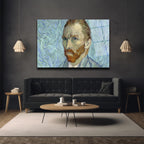 Van Gogh Otoportre Cam Tablo - Yoğun Bakışların Sanatsal Yansıması