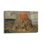 Pieter Bruegel Babil Kulesi Cam Tablo - Tarihi Bir Başyapıt
