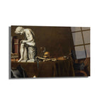 Felsefi Düşünür ve Vanitas Temalı Sanat Cam Tablo