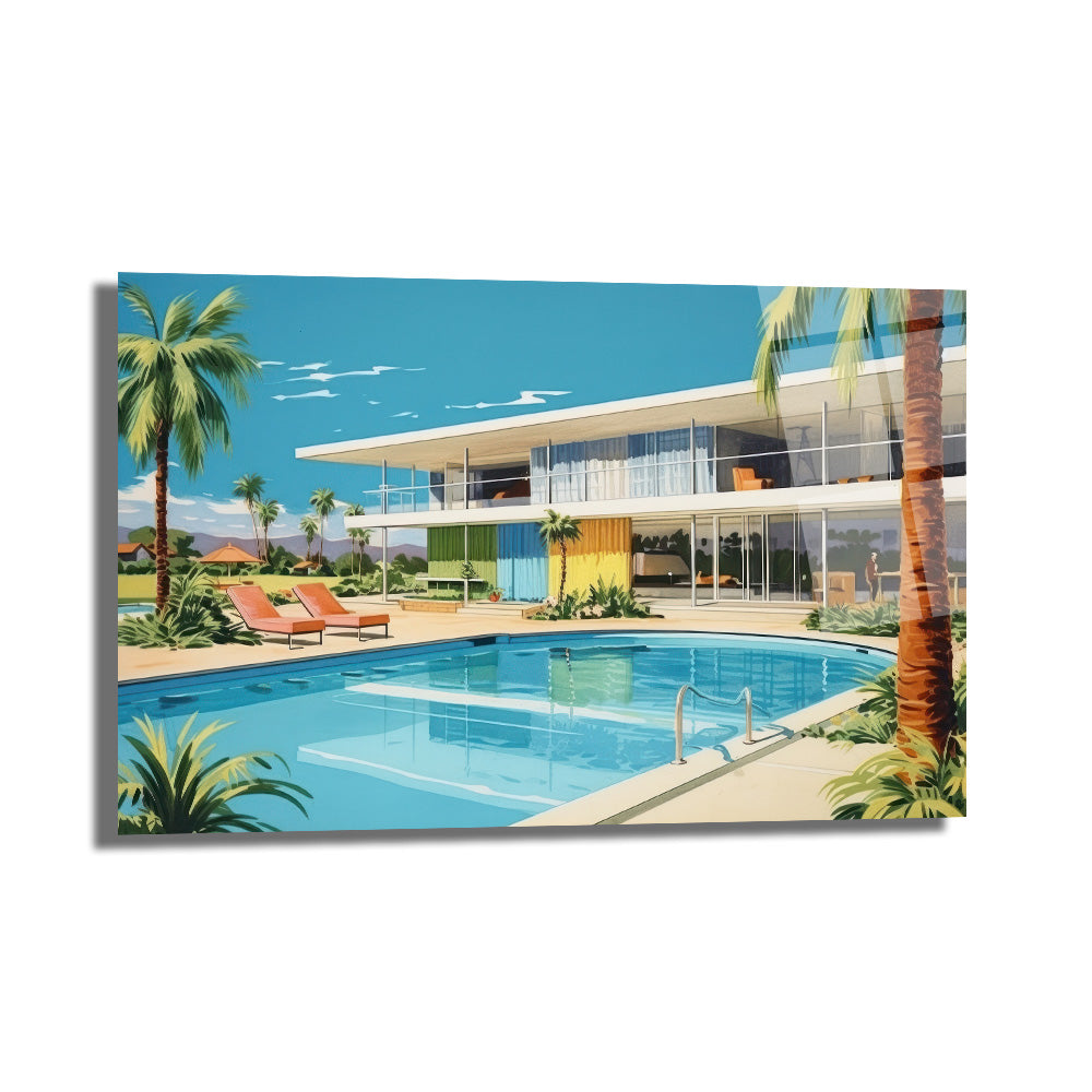 Miami Esintisi Lüks Villa Cam Tablo