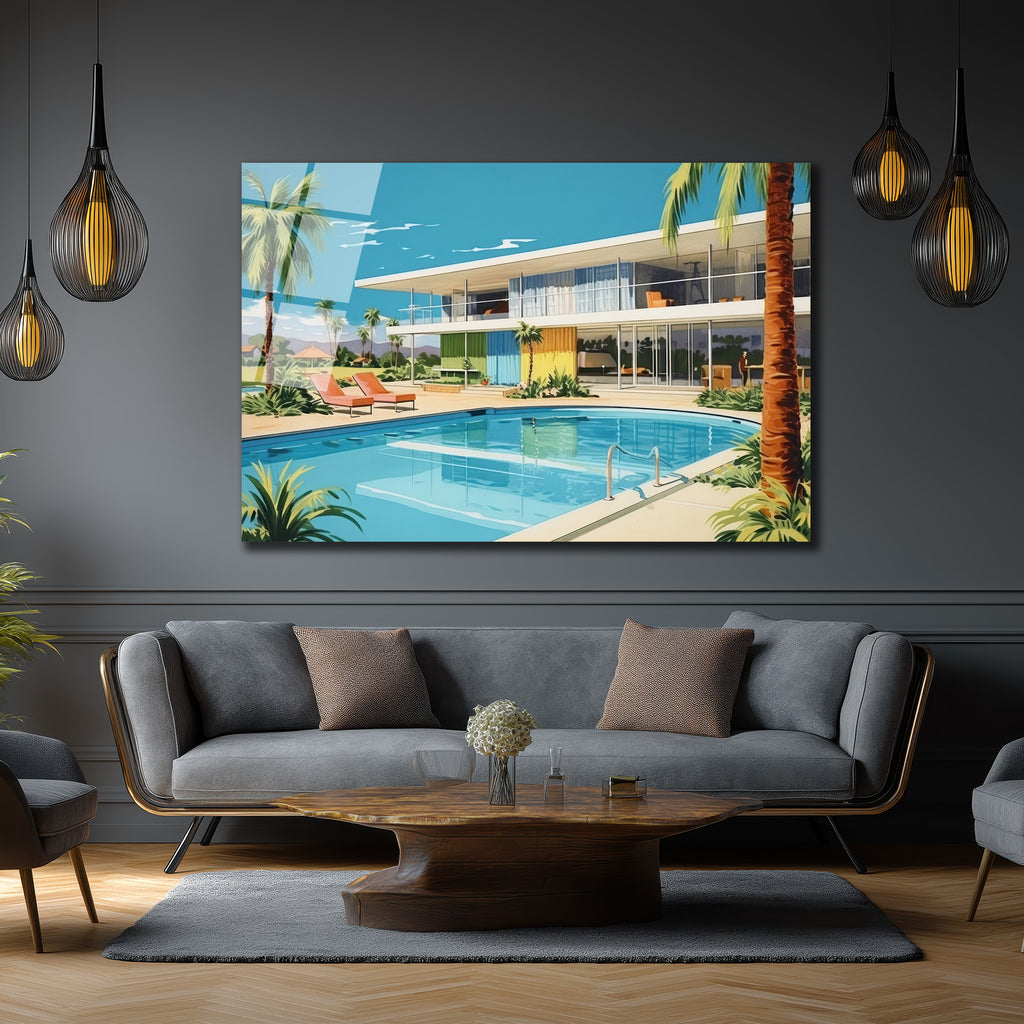 Miami Esintisi Lüks Villa Cam Tablo