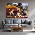 Bruegel'in Hasatçılar Manzarası Temperli Cam Tablo
