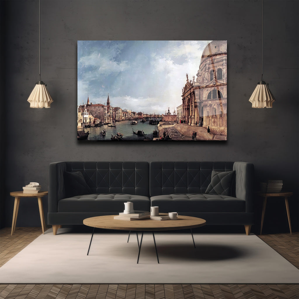 Venedik Büyüsü: Santa Maria della Salute Grand Canal Cam Tablo