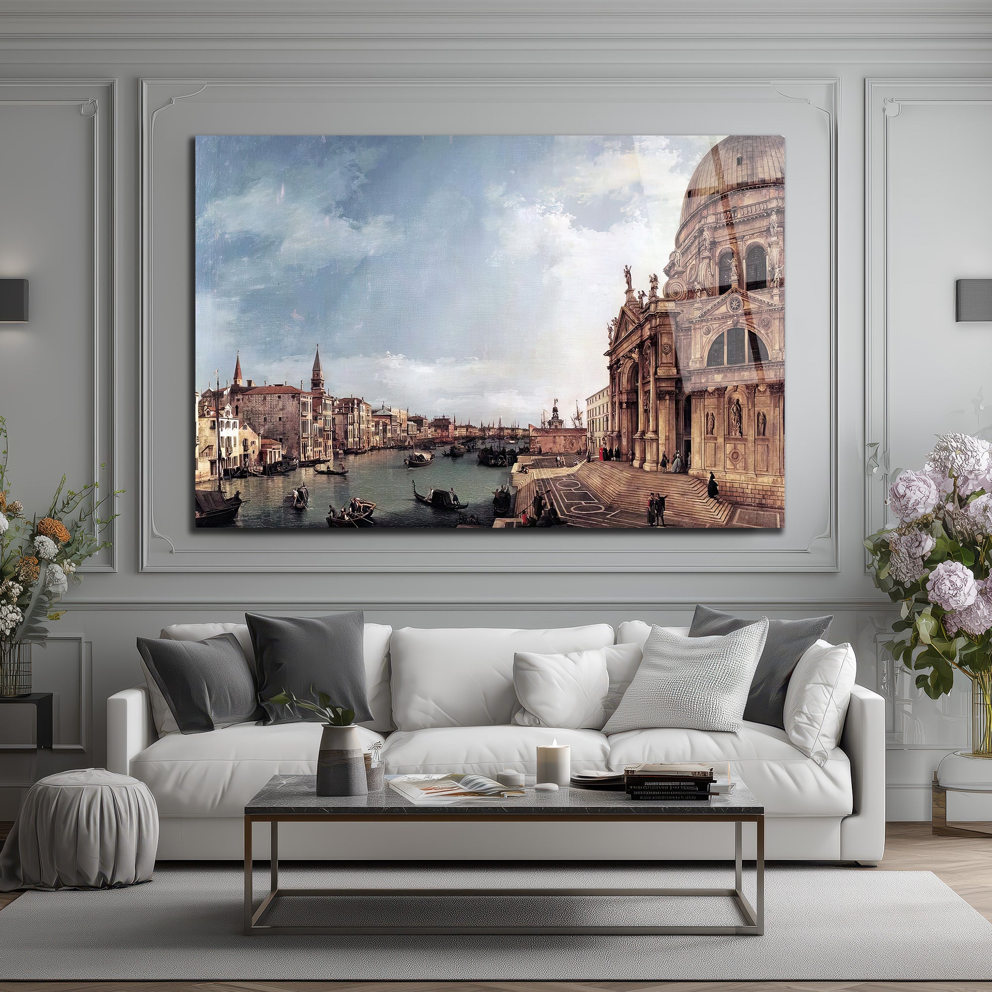 Venedik Büyüsü: Santa Maria della Salute Grand Canal Cam Tablo