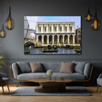 Büyüleyici Venedik Kanal Manzarası Temalı Dekoratif Cam Tablo