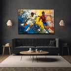 Futbolun Tutkusu: Dinamik Sanat Cam Tablo