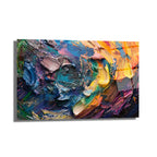 Canlı Renklerin Dansı: Modern Soyut Cam Tablo