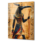 Antik Mısır Tanrısı Thoth Temalı Premium Cam Tablo