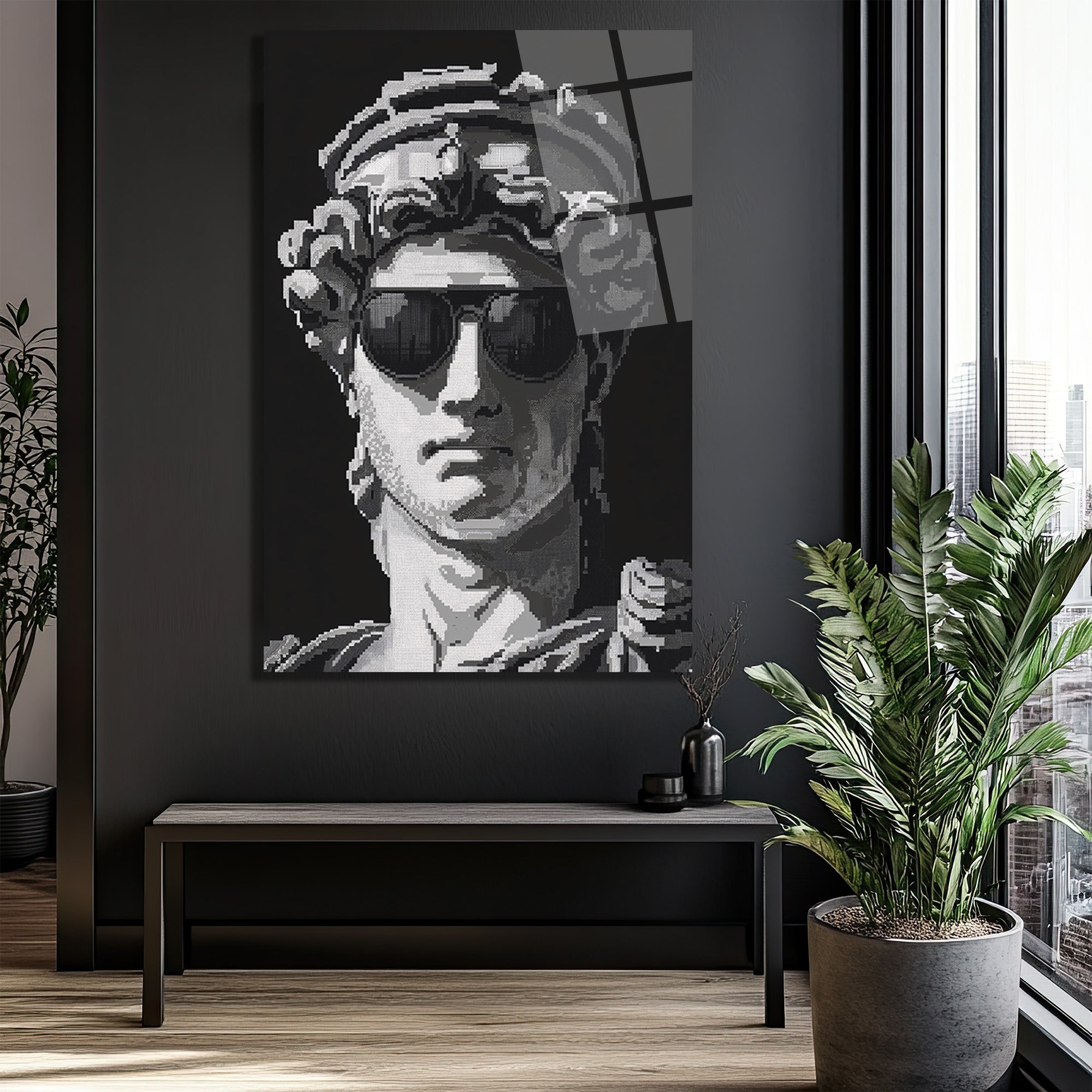 Cool David Pixel Sanat Cam Tablo