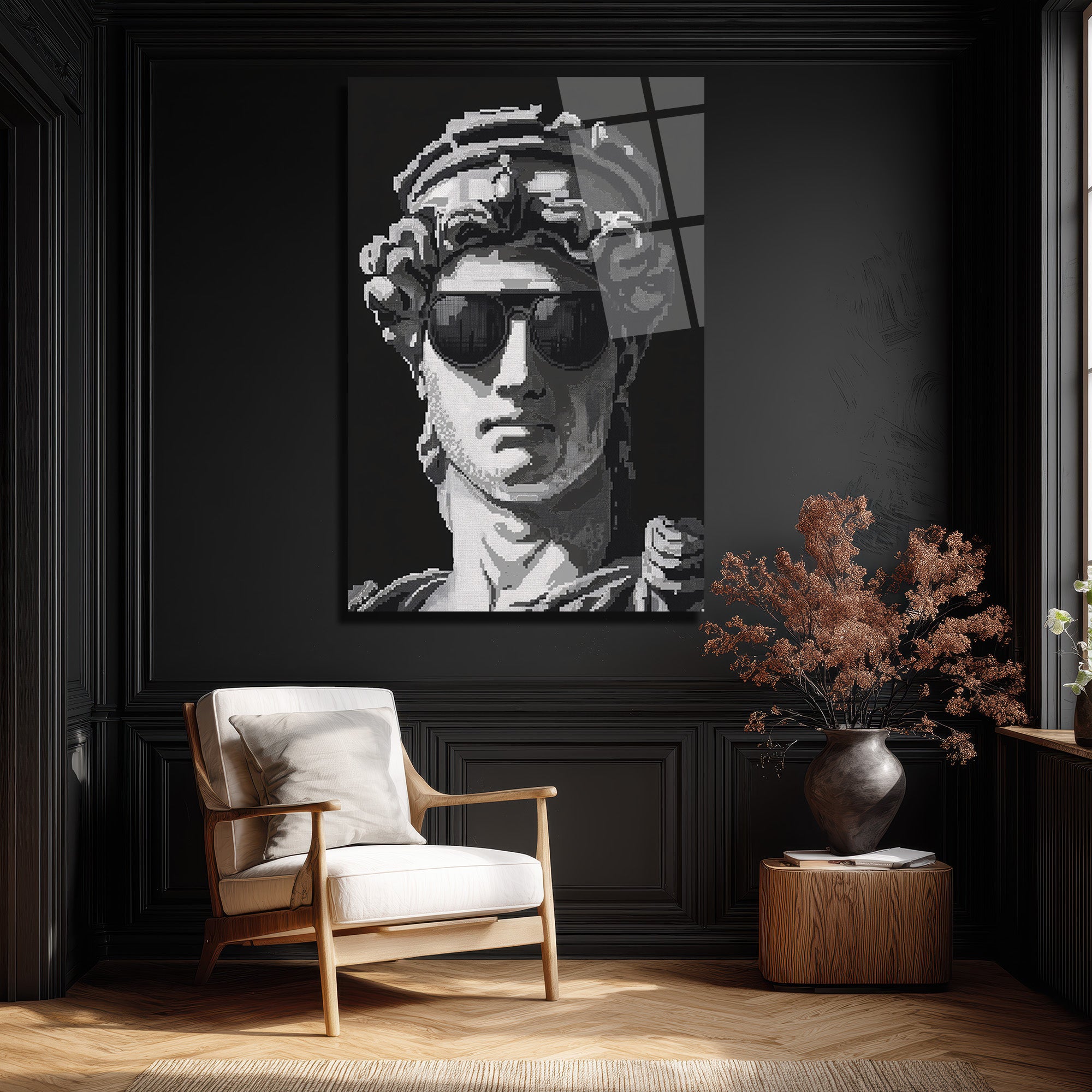 Cool David Pixel Sanat Cam Tablo