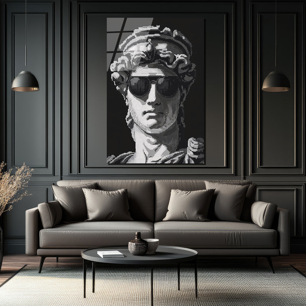 Cool David Pixel Sanat Cam Tablo
