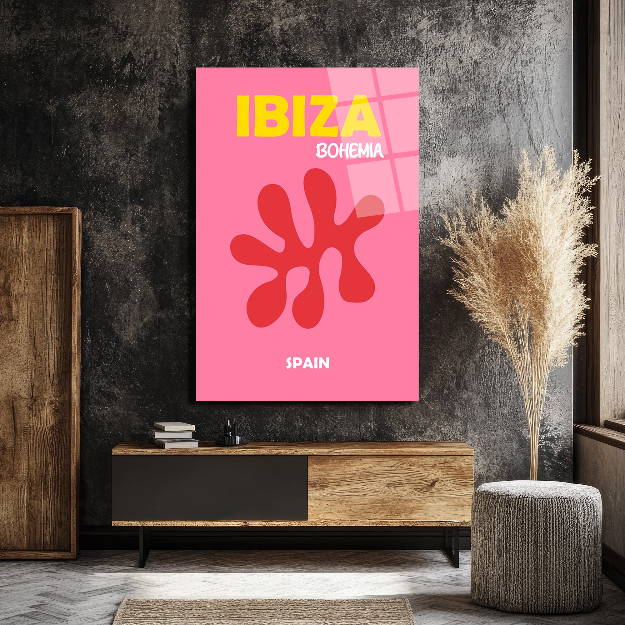 Ibiza Bohemia Enerjili Modern Cam Tablo