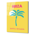 Ibiza Santa Eulalia Tropikal Palmiye Retro Cam Tablo