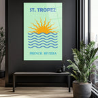 St. Tropez French Riviera Cam Tablo: Akdeniz'in Güneşi Evinizde
