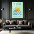 St. Tropez French Riviera Cam Tablo: Akdeniz'in Güneşi Evinizde
