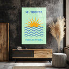 St. Tropez French Riviera Cam Tablo: Akdeniz'in Güneşi Evinizde