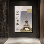 Paris Eyfel Kulesi Seyahat Temalı Modern Cam Tablo