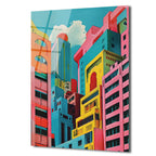 Canlı Metropolis Pop Art Cam Tablo