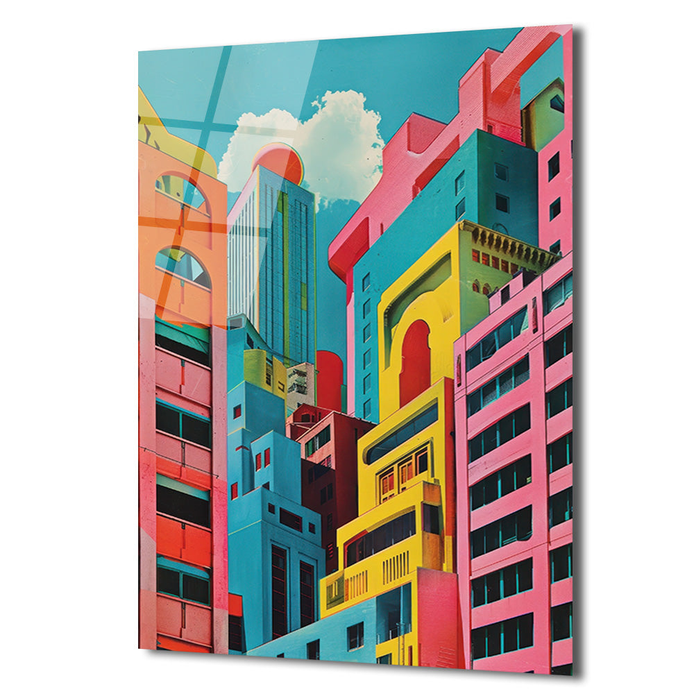 Canlı Metropolis Pop Art Cam Tablo