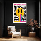 No Bad Days Retro Smiley Cam Tablo - Pozitif Enerji
