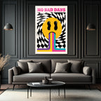 No Bad Days Retro Smiley Cam Tablo - Pozitif Enerji