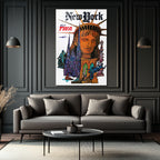 New York Vintage Seyahat Posteri Temalı Cam Tablo