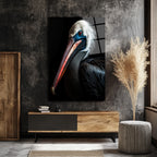 Büyüleyici Pelikan Gözü Sanatsal Cam Tablo