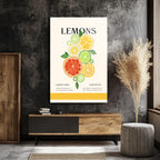 Canlandırıcı Limon Dilimleri Modern Sanat Cam Tablo